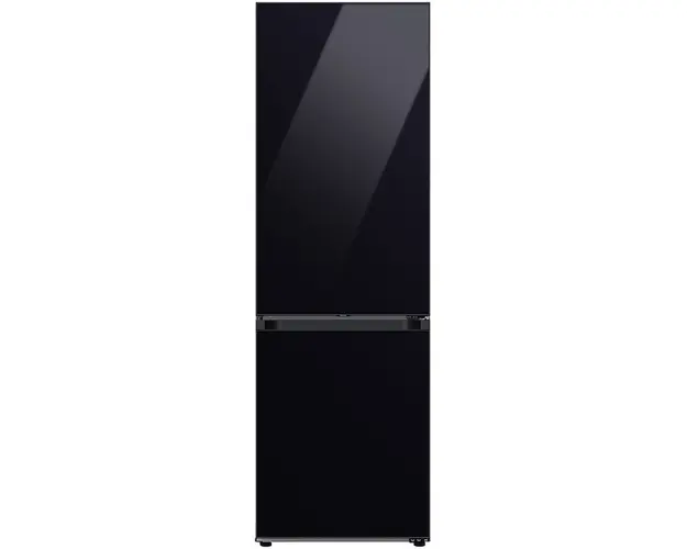 Combina frigorifica Bespoke Samsung, RB34C7B5E22/EF, 344 l, No Frost, WiFi, AI Energy, Compresor Digital Inverter, Clasa E, SpaceMax, H 185.3 cm, Sticla neagra