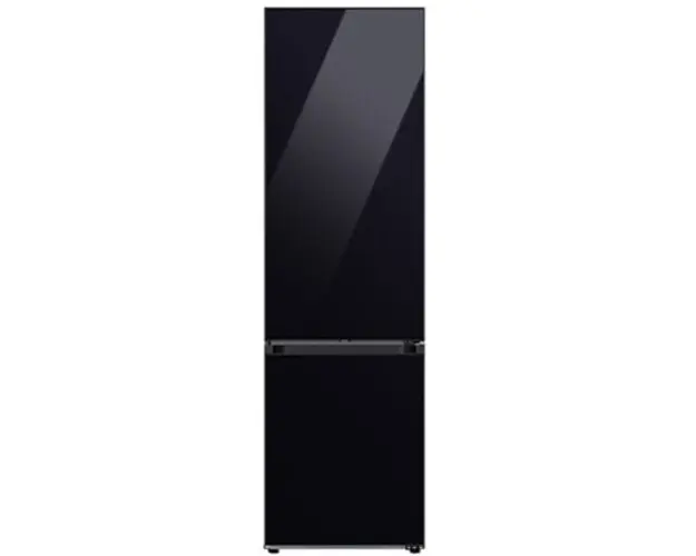Combina frigorifica Samsung RB38C7B6B22/EF, Bespoke, 390 l, Clasa B, Total No Frost, Twin &amp; Metal Cooling, Compresor Digital Inverter, WiFi, AI Energy, Smart Control, H 203 cm, Sticla neagra