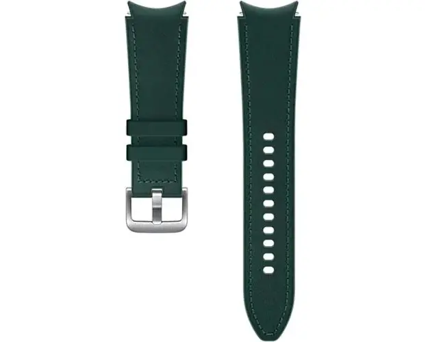 Curea smartwatch Samsung Hybrid Leather Band pentru Galaxy Watch4 Classic, 20mm S/M, Green