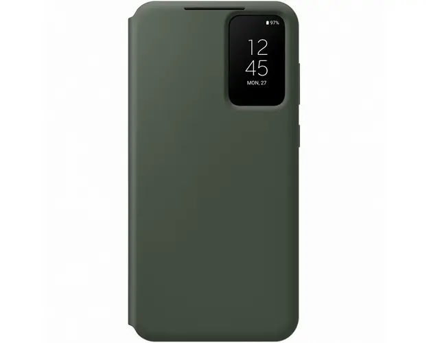 Husa de protectie Samsung Smart View Wallet Case pentru Galaxy S23 Plus, Khaki