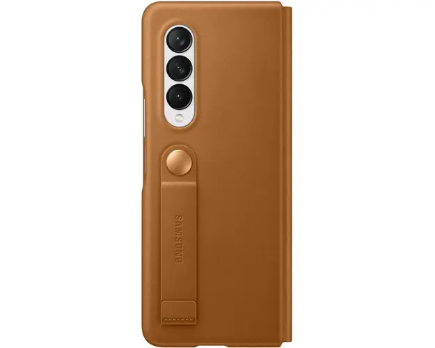 Husa de protectie Leather Flip Cover pentru Samsung Galaxy Z Fold3, BROWN
