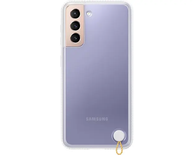 Husa de protectie Samsung Clear Protective Cover pentru Galaxy S21, White