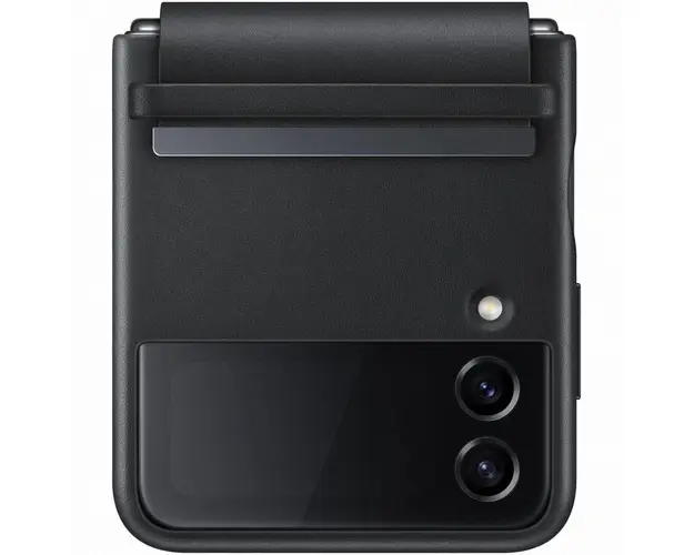 Husa de protectie Samsung Flap Leather Cover pentru Galaxy Z Flip4, Black