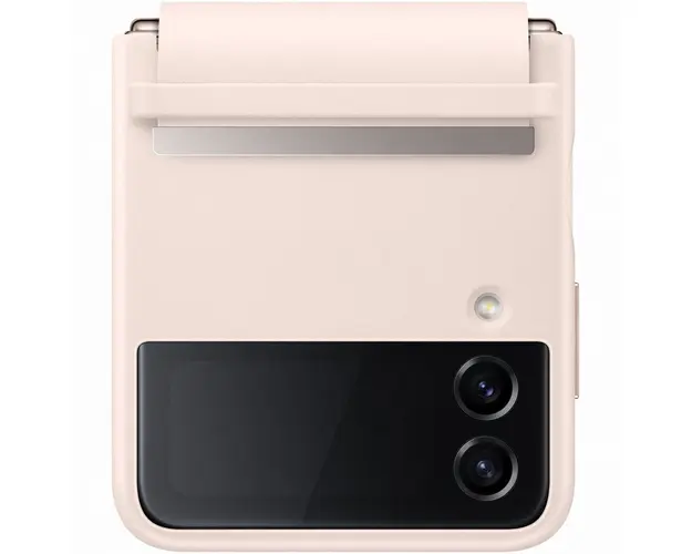 Husa de protectie Samsung Flap Leather Cover pentru Galaxy Z Flip4, Peach