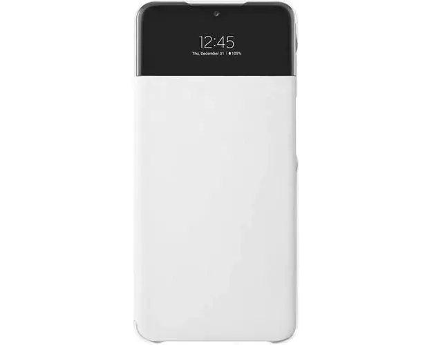 Husa de protectie Samsung Galaxy A32 (5G) Smart S View Wallet White