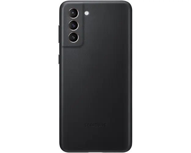 Husa de protectie Samsung Leather Cover pentru Galaxy S21 Plus, Black