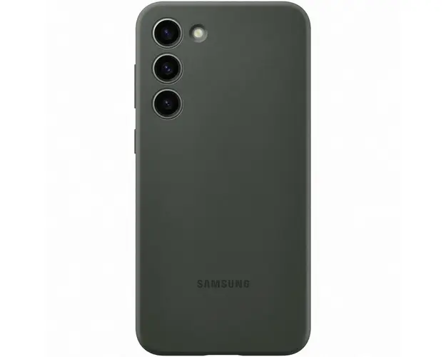Husa de protectie Samsung Silicone Case pentru Galaxy S23 Plus, Khaki