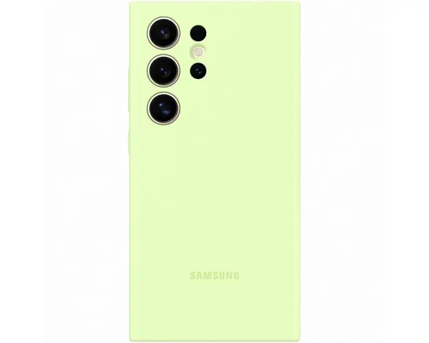 Husa de protectie Samsung Silicone Case pentru Galaxy S24 Ultra, LIGHT GREEN