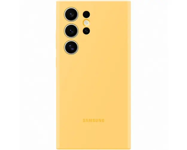 Husa de protectie Samsung Silicone Case pentru Galaxy S24 Ultra, YELLOW
