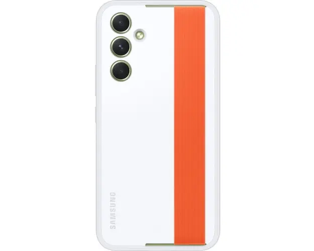 Husa de protectie Samsung Silicone Grip Case pentru Galaxy A54 (A546), Alb