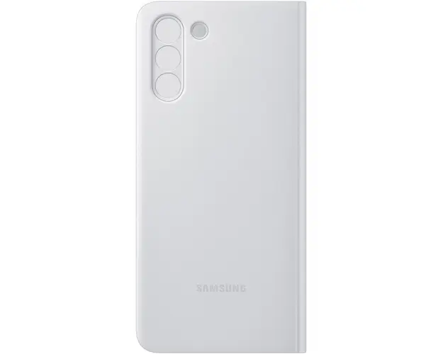 Husa de protectie Samsung Smart Clear View Cover pentru Galaxy S21 Plus, Light Gray