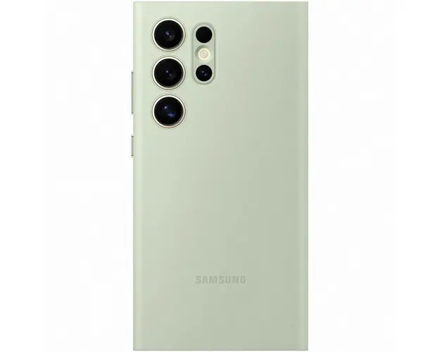 Husa de protectie Samsung Smart View Wallet Case pentru Galaxy S24 Ultra, LIGHT GREEN