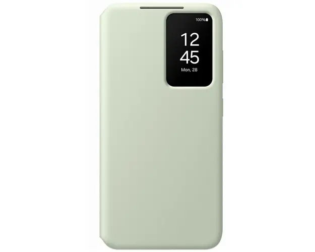 Husa de protectie Samsung Smart View Wallet pentru Galaxy S24, Light Green