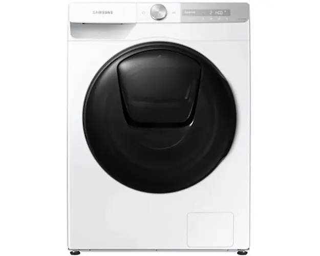 Masina de spalat rufe cu uscator Samsung WD90T754DBH/S7, Spalare 9 kg, Uscare 6 kg, 1400 RPM, Clasa E, QuickDrive, AI Control, Add Wash, Super Speed 39, Steam, Motor Digital Inverter, Wifi, Alb