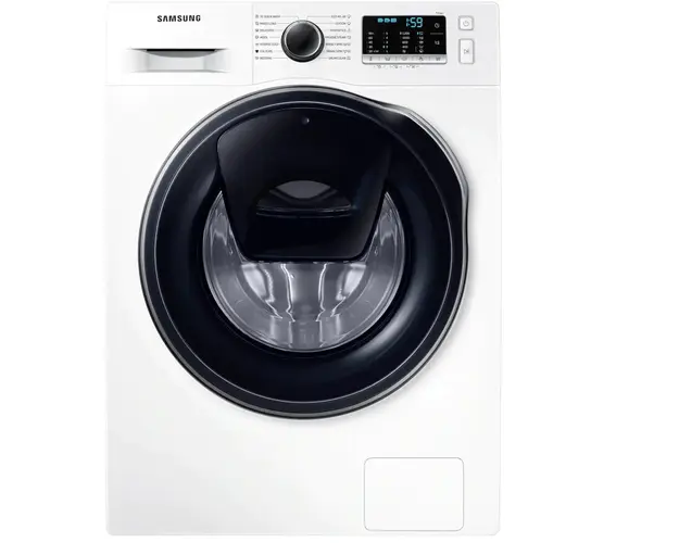 Masina de spalat rufe Slim Samsung WW8NK52E0VW/LE, 8 kg, 1200 RPM, Clasa C, Add-Wash, EcoBubble, Motor Inverter Digital, Alb
