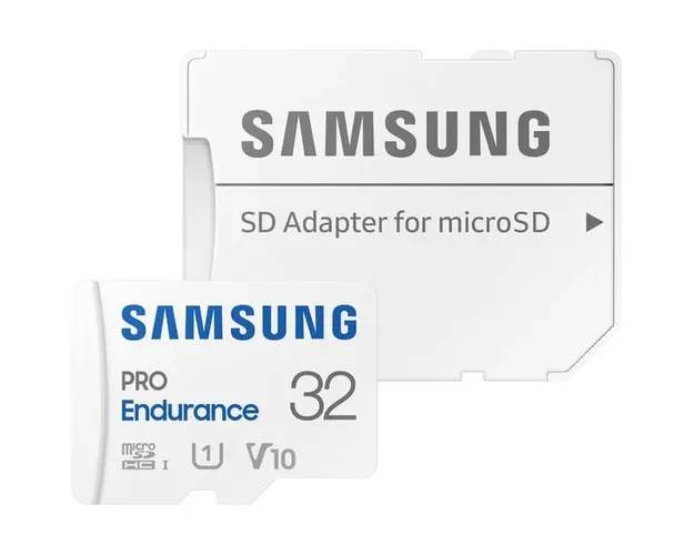 Card memorie Samsung Micro SDHC PRO Endurance (2022) UHS-1 Clasa 10 32GB + Adaptor SD