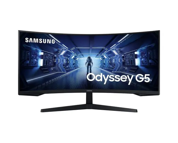 Monitor LED Samsung Gaming Odyssey G5 LC34G55TWWPXEN Curbat 34 inch UWQHD VA 1 ms 165 Hz HDR FreeSync Premium