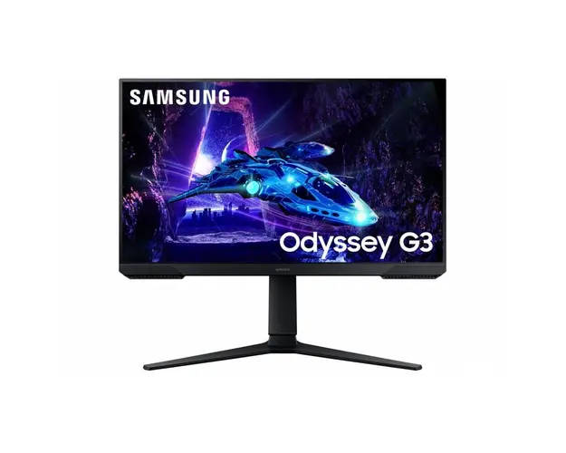 Monitor Gaming LED VA Samsung Odyssey G3 24, Full HD (1920x1080), 180Hz, 1ms, AMD FreeSync™, HDR 10, HDMI, Display Port, Pivot, VESA, negru