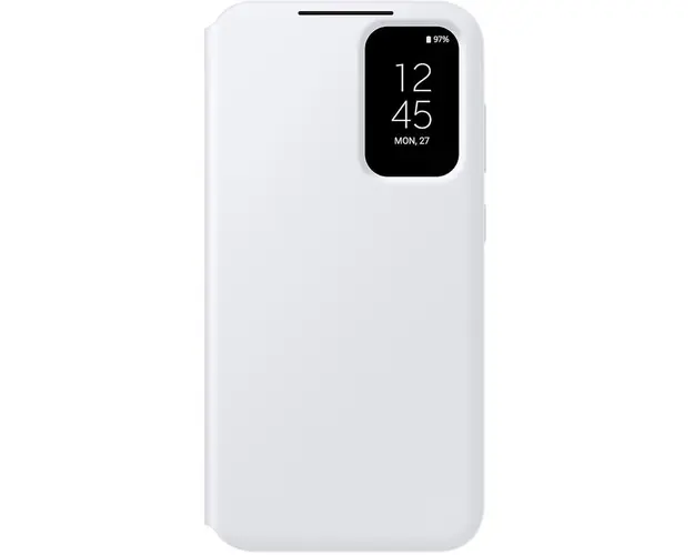 Husa de protectie Flip S-View Wallet Cover pentru Galaxy S23 FE, White