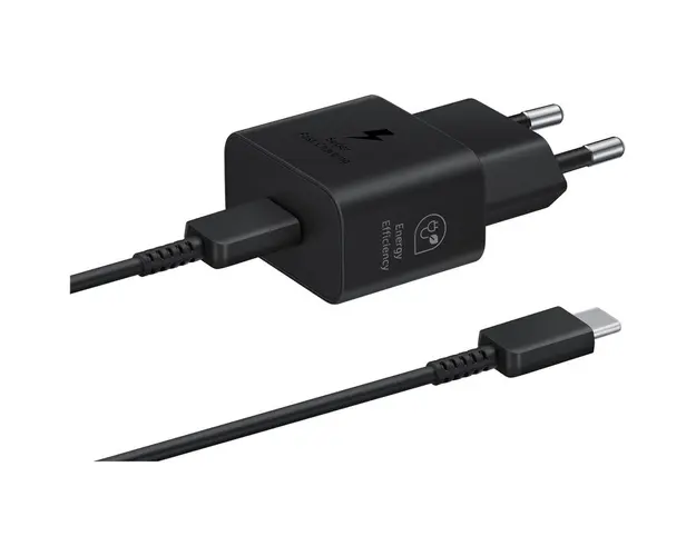 Incarcator Retea cu Cablu USB-C, 25W, 3A, 1 X USB-C, Negru