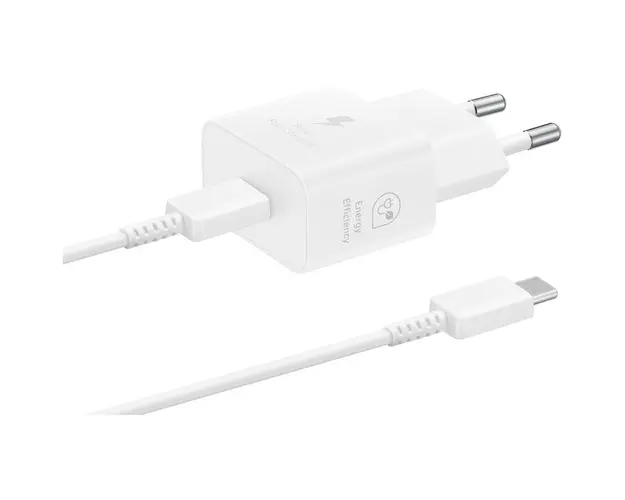 Incarcator Retea cu Cablu USB-C, 25W, 3A, 1 X USB-C, Alb
