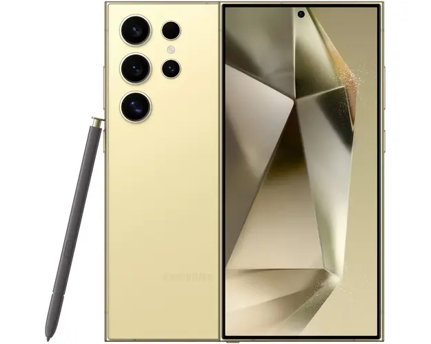 Telefon mobil Samsung Galaxy S24 Ultra, Dual SIM, 12GB RAM, 1TB, 5G, Titanium Yellow