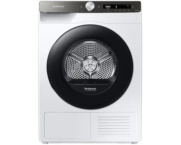 Uscator de rufe Samsung DV90T5240AT/S7, Pompa de caldura, 9 kg, Clasa A+++, AI Control, Quick Dry, Optimal Dry, Wifi, Alb