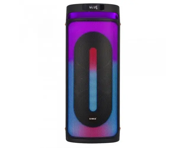 Boxa Portabila Samus Rockstar 6.5, Putere RMS 2x30W / de iesire 100W / PMPO 800W, Compatibil mp3, mp4, DVD. TV, PC, Smartphone, FM Radio, Bluetooth, Microfon , Negru