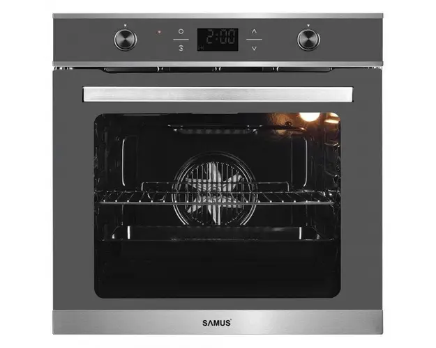 Cuptor incorporabil Samus SC626GDX9, 75l, 9 functii, Clasa A, gri
