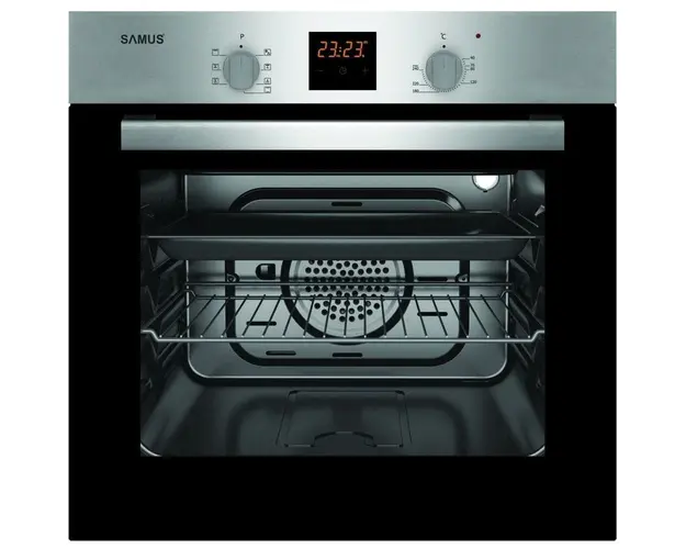 Cuptor incorporabil SC617EXV, Electric, 58 litri, Clasa A, Display LCD, Timer, Inox