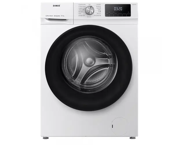Masina de spalat cu uscator Samus WSDDI-85140, 8/5 kg, Motor inverter, 1400 RPM, 15 Programe, Clasa A, Incarcare cu rufe in timpul spalarii, Alb