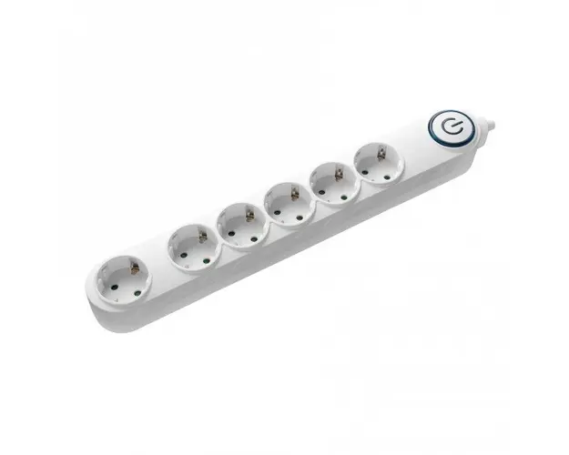 Prelungitor SAMUS 6 prize SCHUKO, 5M, 3680W, 3X 1.5MMP, Intrerupator