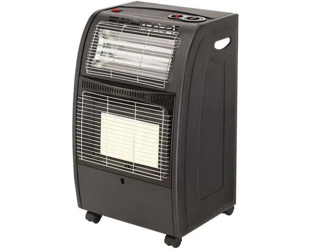 Soba pe gaz Samus RS422Q, Alimentare butelie, Aprindere piezo-electrica, 3 trepte de putere, Senzor lipsa oxigen, Senzor prezenţa flacara, Negru
