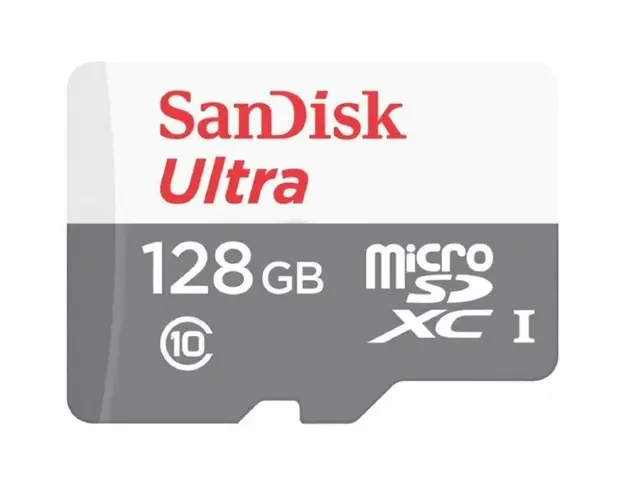 Card de memorie MicroSDXC SanDisk, 128GB, CL10, include adaptor SD