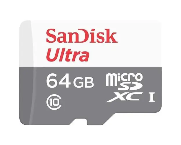 Card de memorie SanDisk Ultra microSDXC, 64GB, 100MB/s Class 10 UHS-I + SD Adapter