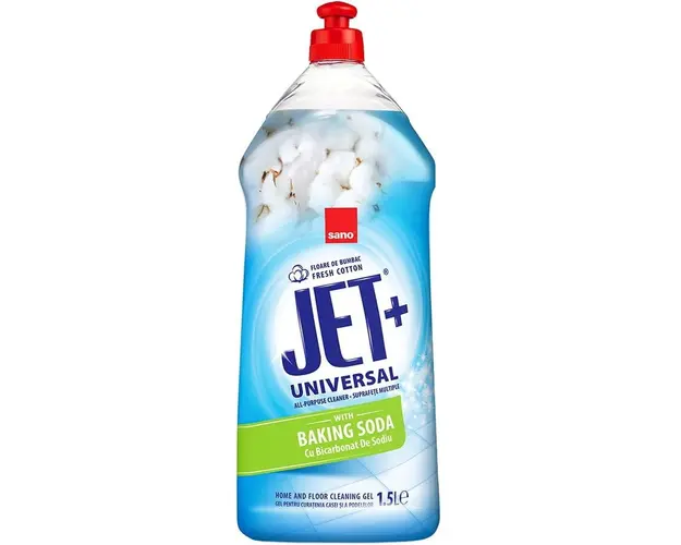 Detergent Sano Jet Gel pentru curatenia casei si a podelelor 1.5L floare de bumbac