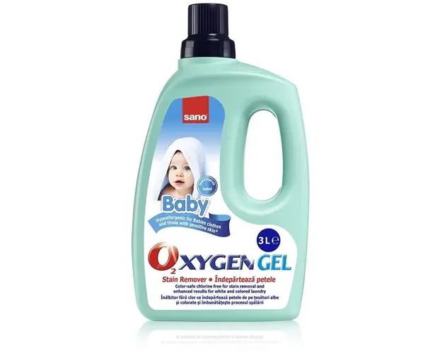 Solutie pentru indepartarea petelor Sano Oxygen Gel Baby, 3L