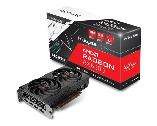 Placa video AMD Radeon RX 6600 PULSE 8GB, GDDR6, 128bit