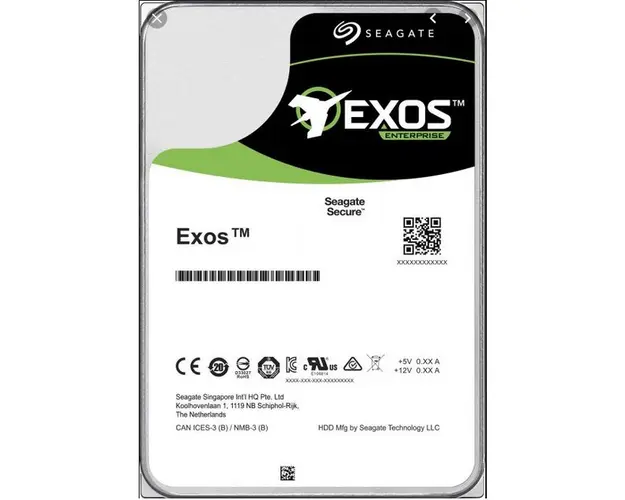 HDD Exos Enterprise, 16TB, SATA, 7200rpm, 256MB