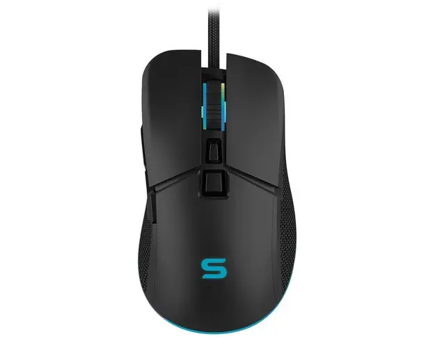 Mouse gaming Serioux Kayel, 6400dpi, 7 butoane, RGB, negru