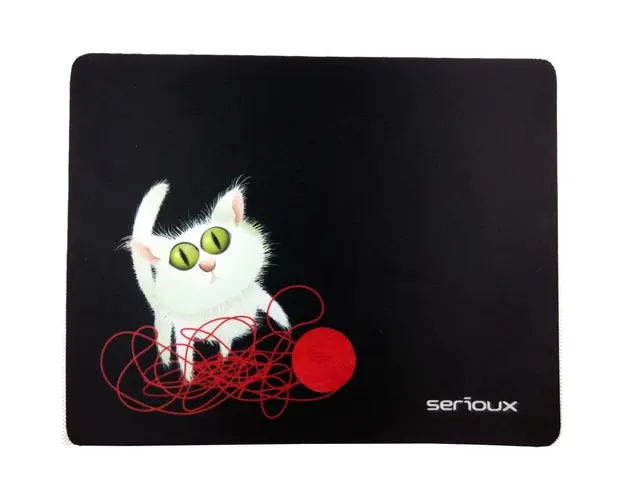 Mouse pad Cat and ball of yarn, MSP01