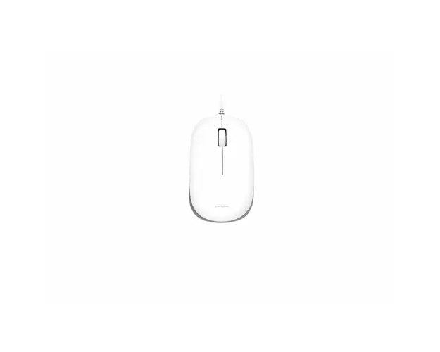 Mouse Serioux cu fir SRX9800WHT, USB, 1000 dpi, ambidextru, alb-gri