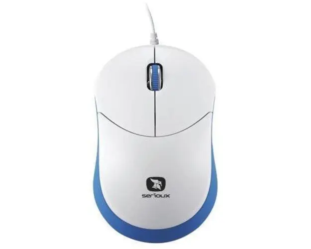 Mouse USB mini Serioux Rainbow 680 RBM680-BL