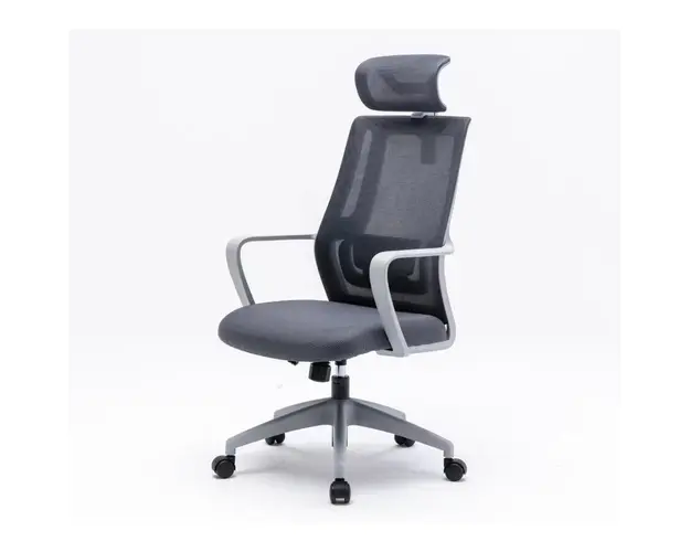 Scaun Office SERIOUX Shark SRX-OC01-FA-G, Material textil, maxim 130kg, Gray