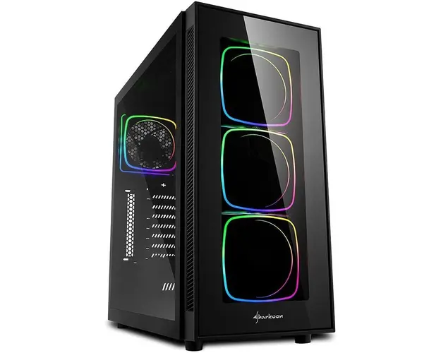 Carcasa TG6M RGB ATX, Mid-Tower, fara sursa, ATX, Black