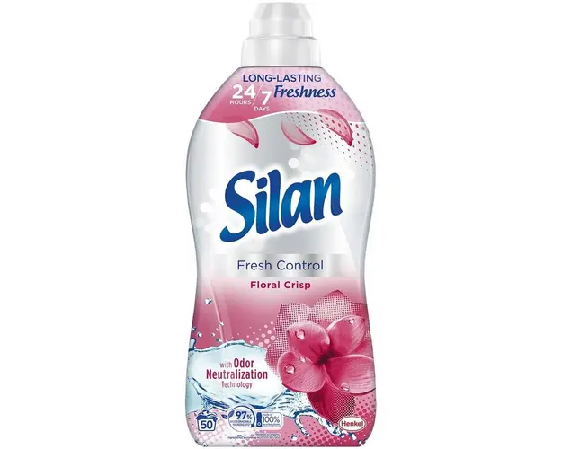 Balsam de rufe Silan Fresh Control Floral Crisp, 50 spalari, 1100 ml
