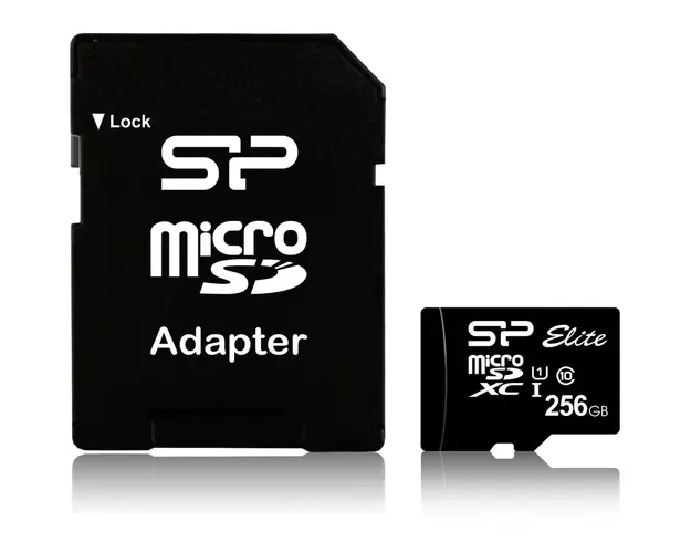Card de memorie Silicon Power MicroSDHX, 256GB, Elite, UHS-I, adaptor SD