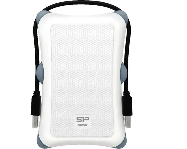 HDD extern portabil Silicon Power Armor A30 1TB, Anti-shock, USB 3.0, Alb