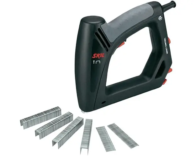 Capsator electric cu cablu pentru capse si cuie, 20 capse/ minut + 400 capse si 100 cuie