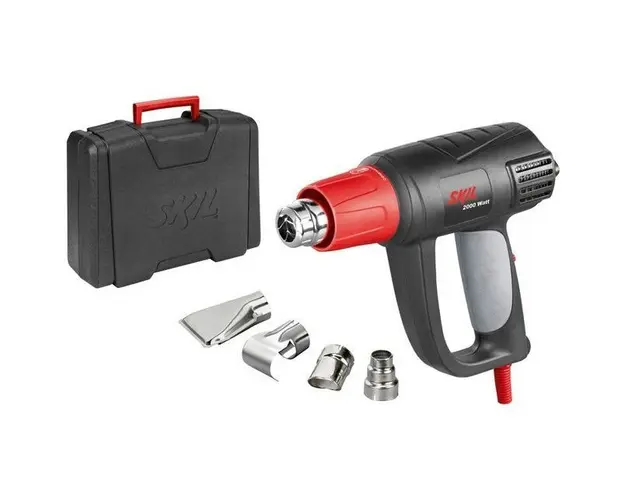 Pistol cu aer cald 8004, 2000W, max 500 l/min, afisaj LCD, geanta plastic + accesorii